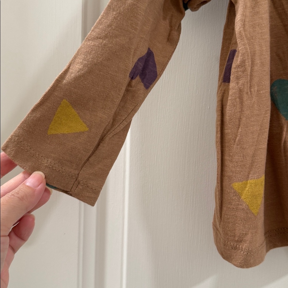 Zara Kids Brown Long Sleeve with Colorful Shapes - Picture 4 of 7